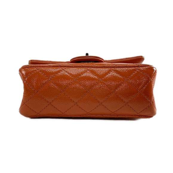 Chanel Mini Matelasse Mademoiselle Chain Double Flap Shoulder Bag Orange - Picture 5 of 16